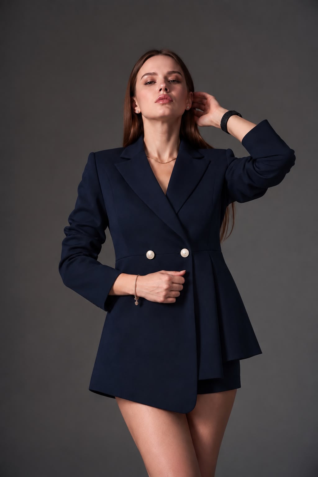 Navy Blue Blazer for Women